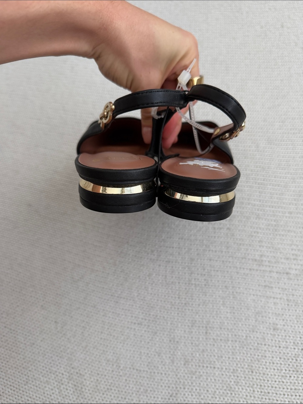 NWT! Jones New York Pointed Toe Slingback Flats Black Size 8.5 - Picture 4 of 6